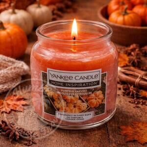 Yankee Candle Home Inspiration Pumpkin Harvest 13 oz Jar Pumpkin Vanilla & Spice